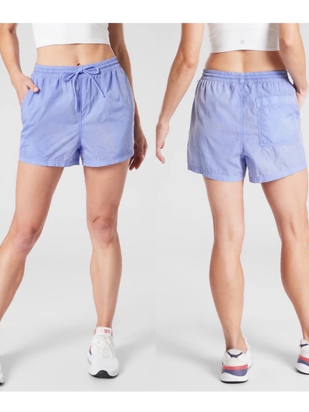 Athleta Expedition Shorts Women's Casual Active Shorts Sz 2 Victorian Periwinkle